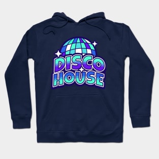 DISCO HOUSE  - Y2K Disco Ball (Purple/aqua blue) Hoodie